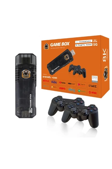 X8 HDMI 4K Kablosuz 10000+Oyun Android Retro Oyun Konsolu ürün görseli 1