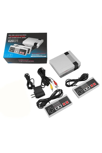 Retro Mini TV 8 Bit 620 Oyunlu Klasik Oyun Konsolu - 6