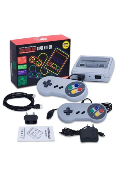 Süper Atari 621 Adet 8 Bit Oyun Içinde Hdmı Ile Kolay Bağlantı - Resim 2