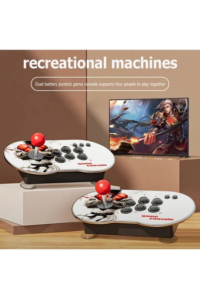 4K  HD Klasik Nostalji Arcade Uyumlu Retro Joystick PS 1 Atari  Çift Kişilik  Konsolu 10000 Oyunlu