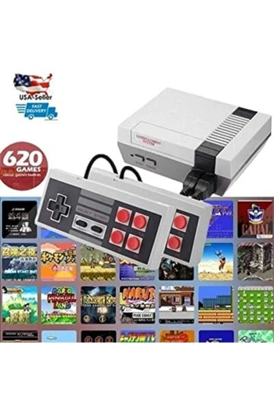 Retro Classic 620 Oyunlu Atari Game Box Tv Atarisi Çift Kollu - Resim 3