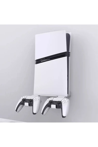 PS5 Pro/PS5 Slim için Kontrol Cihazı  Uyumlu  Kancalı Duvara Monte Stand Tutucu