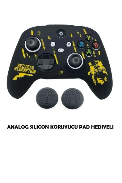Xbox Series S/seris X 9.nesil Uyumlu Desenli Oyuncu Kolu Silikon Kılıf +Analog Silikon