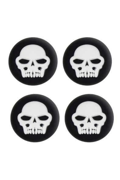 Skull   PS5/PS4/PS3/Xbox One/One X/One S/Series X/Series S 3D Analog silikon Koruyucu -4 Adet ürün görseli 1
