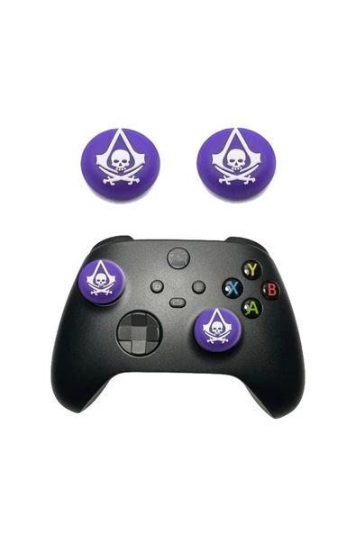 Assassin's Creed PS5/PS4/PS3/Xbox One/One X/One S/Series X/Series S  Analog silikon Koruyucu -2 Adet - 3
