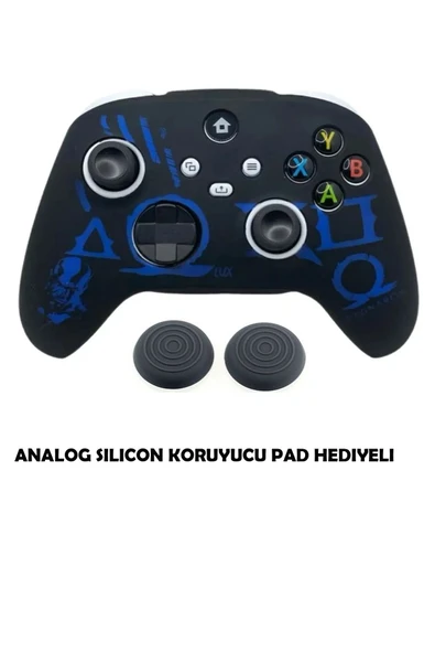 Xbox Series S/seris X 9.nesil Uyumlu Desenli Oyuncu Kolu Silikon Kılıf +Analog Silikon