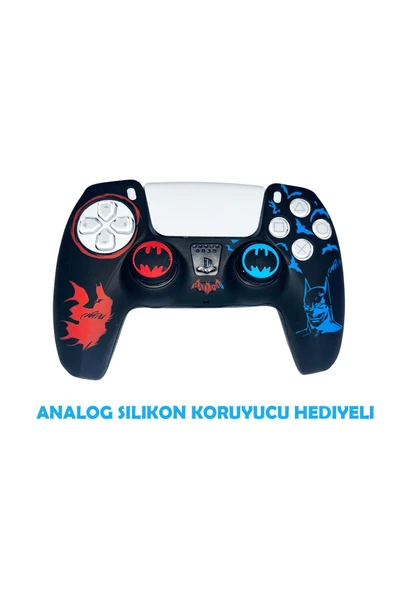 PS5 Dualsense Batman  Koruyucu Silikon Kılıf + Analog silikon Koruyucu ürün görseli 1