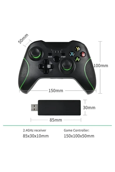 PS3/PS4 ve PC Uyumlu Kablosuz Şarjlı 2.4Ghz Wireless Oyun Kolu - 4