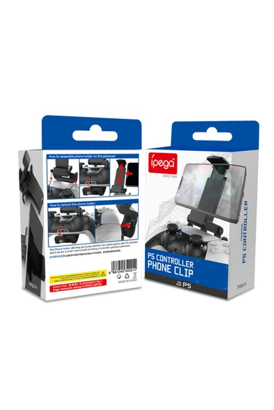 PG-P5005 Cep Telefonu PS5 Gamepad Oyun Kumandası Montaj  Akıllı Telefon Klips Tutucu - 6