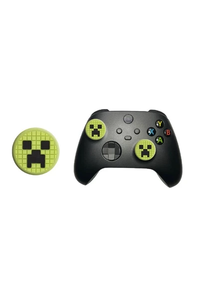 Minecraft  PS5/PS4/PS3/Xbox One/One X/One S/Series X/Series S 3D Analog silikon Koruyucu -4 Adet - 4