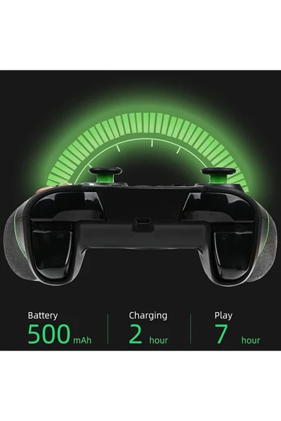PS3/PS4 ve PC Uyumlu Kablosuz Şarjlı 2.4Ghz Wireless Oyun Kolu - 5