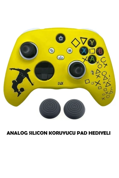 Xbox Series S/seris X 9.nesil Uyumlu Desenli Oyuncu Kolu Silikon Kılıf +Analog Silikon