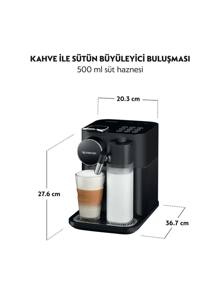 Nespresso F541 Gran Latissima Süt Çözümlü Kahve Makinesi,Siyah - OUTLET - 4