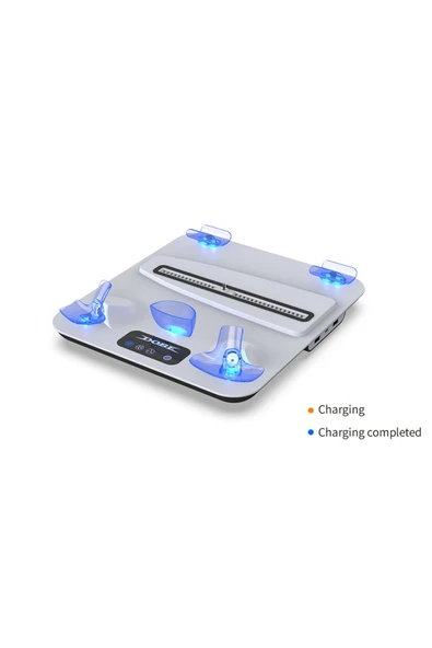 TP5-3550 PS5 Disk Dijital/PS5 Slim Disk ve PS VR2 Uyumlu Multifonksiyonel Şarj Standı - 6