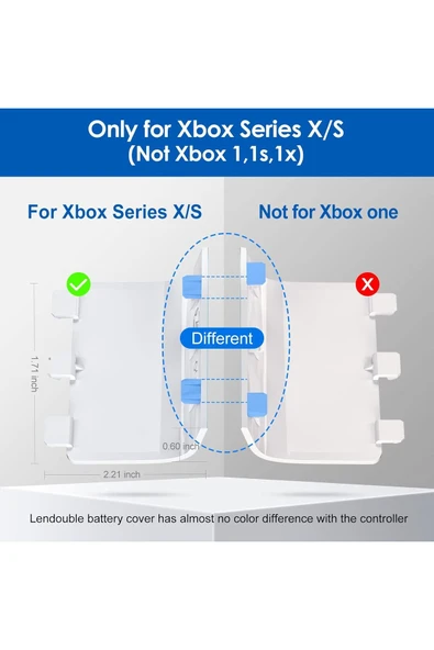 Xbox One/One S/One X Oyun Kolu Yedek Pil Kapağı - 3