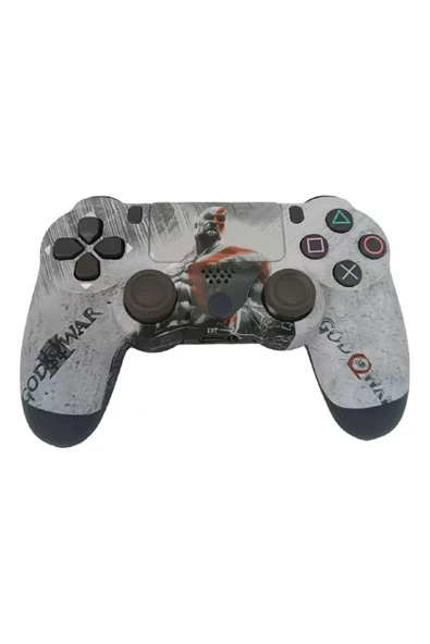 PS4-PC-Android BOX-Android-IOS Telefon Tablet Uyumlu Desenli Titreşimli Bluetooth Oyun Kolu