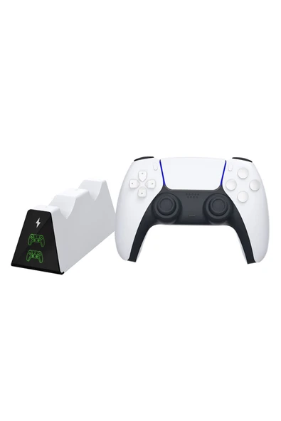 PS5 Dobe Dual Dock Gamepad Göstergeli Şarj Stand/TP5-0518B - 2