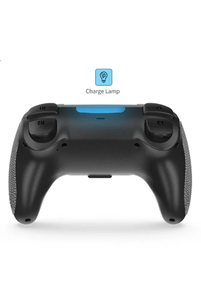 TP4-0421 PS4 6 Eksen yönlü Dual Titreşimli Bluetooth Ergonomik Oyun Kolu - 4