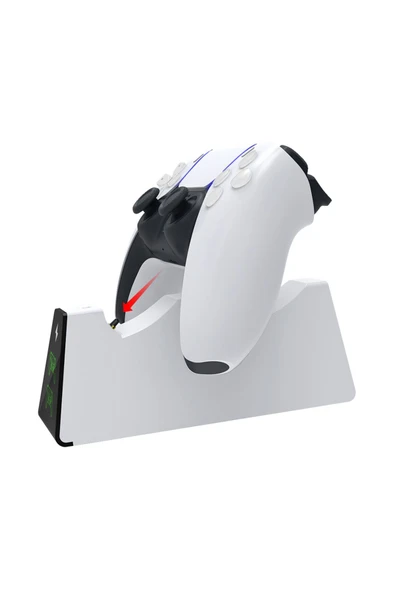 PS5 Dobe Dual Dock Gamepad Göstergeli Şarj Stand/TP5-0518B - 5