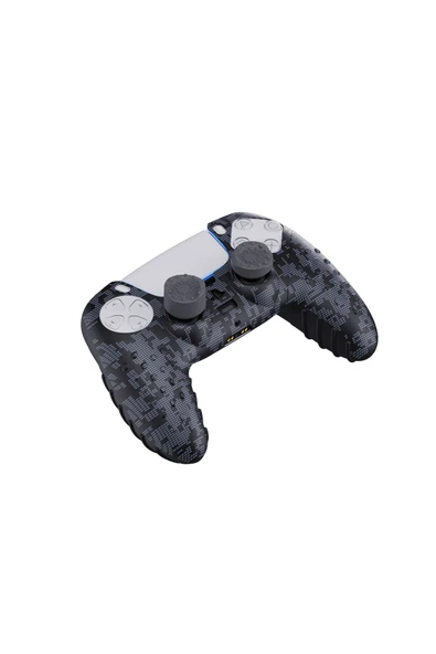 PS5 Dijital Kamuflaj Silikon Koruyucu kılıf ve Analog Koruyucu - 2