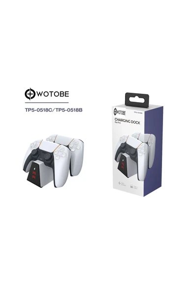 PS5 Dobe Dual Dock Gamepad Göstergeli Şarj Stand/TP5-0518B - 7