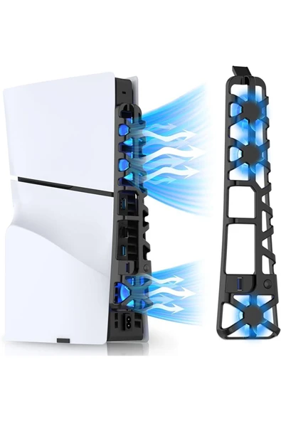 TP5-3538 PS5 Slim İçin Led Işıklı Kademeli Güçlü Soğutma Fanı ürün görseli 1