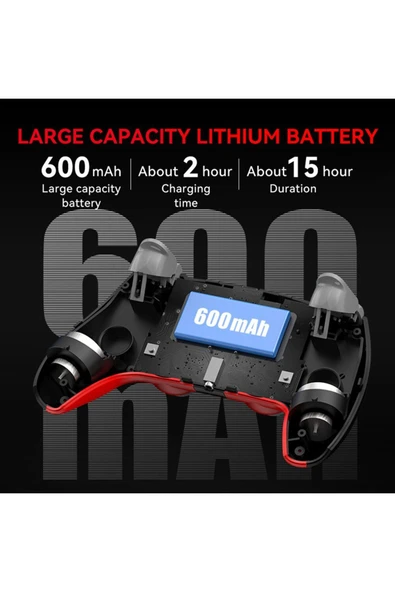 Kablosuz Wireless Ps4 Android Apple Switch Pc Uyumlu Six-axis Oyun Kolu Joystick - 4