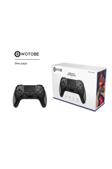 TP4-0421 PS4 6 Eksen yönlü Dual Titreşimli Bluetooth Ergonomik Oyun Kolu - 7