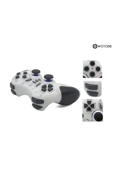 2.4g Ps1 Ps2 Ps3 Pc Android Tv Tv Box Android Telefon Uyumlu Titreşimli Kablosuz Joystick - 3