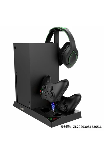 İpega XBOX Series X Multi Fonksiyonel Askılı Şarj İstasyonlu Soğutucu Stand ve 1400mAh Pilli Set - 4