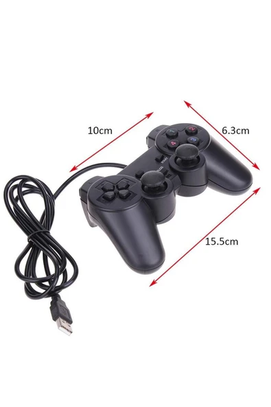 Pc Usb Kablolu Analaog Double Titreşimli Oyun Kolu - 2