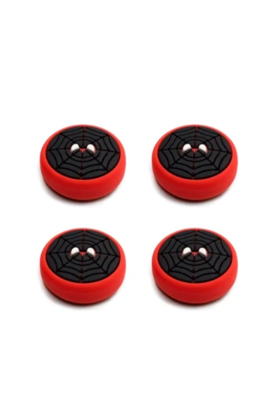 Desenli Sony Ps5/ps4/ps3 Analog Koruyucu Silikon Pad-spider Man
