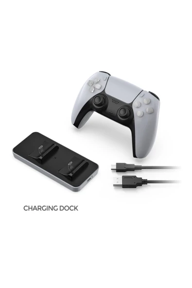 Ps5 Oyun Depolama Standı Kontrol Cihazı Şarj Istasyonu Ve Ps5 Kulaklık Askısı - 8