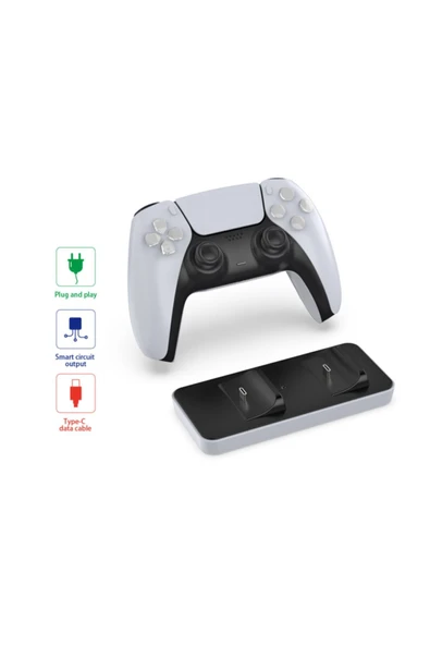 Ps5 Şarj Istasyonu Dualsense 5 Charging Dock - Resim 4