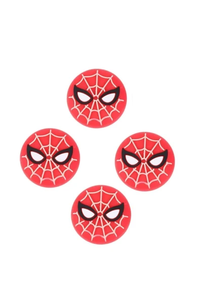 Desenli Sony Ps5/ps4/ps3 Analog Koruyucu Silikon Pad-spider Man