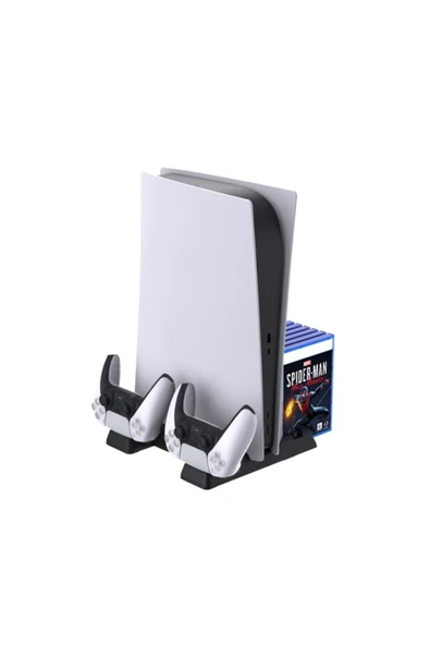 Tp5-0593 Ps5 Playstation 5 Oyun Hazneli Fanlı Şarj Standı