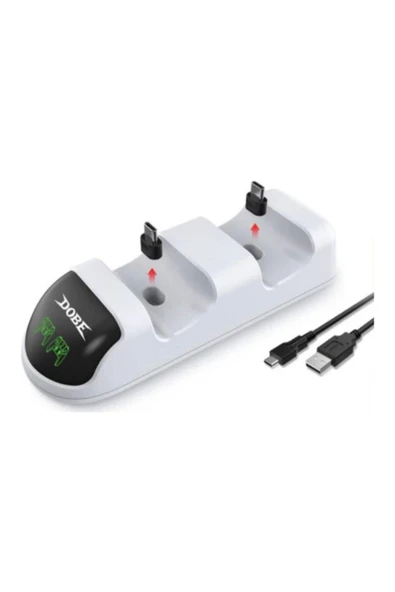 Playstation 5 Uyumlu  Şarj Istasyonu Göstergeli Dualshock 5 Charging Station - 3