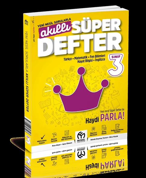 MODEL EĞİTİM YAYINLARI 3. Sınıf Akıllı Süper Defter Tüm Dersler ürün görseli