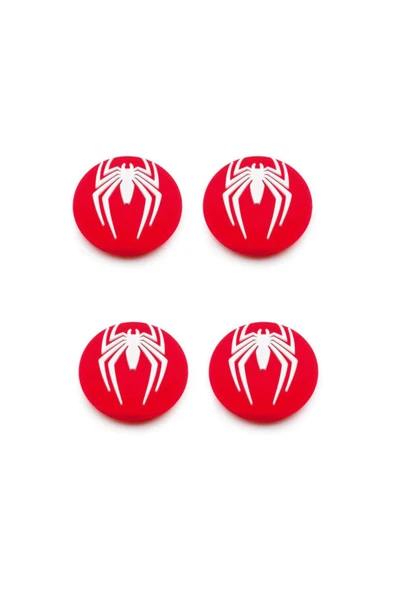 Desenli Sony Ps5/ps4/ps3 Analog Koruyucu Silikon Pad-spider Man