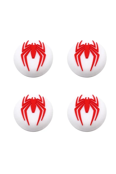 Desenli Sony Ps5/ps4/ps3 Analog Koruyucu Silikon Pad-spider Man