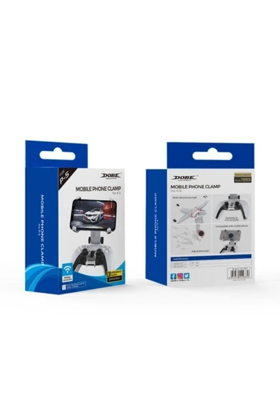 Dobe Ps5 Uyumlu Dualsense Joystick Içın Cep Telefonu Klıpsı Tutucu - 2