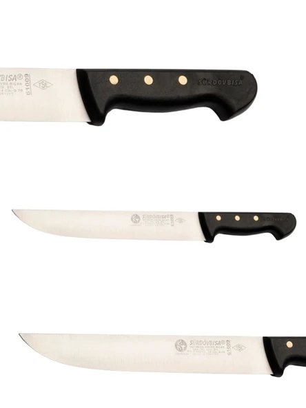 Sürdövbisa F61009 Plastik Pimli Sap Kasap Bıçağı (Kuşbaşı) - Resim 2