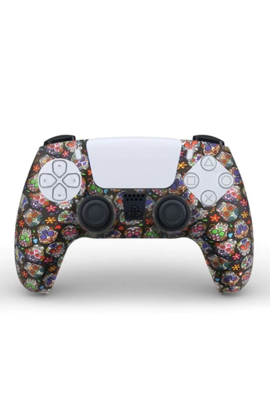 Ps5 Controller Kuru Kafa Serisi Desenli Koruyucu Silikon Kılıf