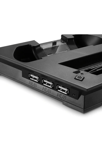 Ps4 Slim Multi Fonksiyonel Fanlı Ve Gamepad Şarjlı Stand - 7