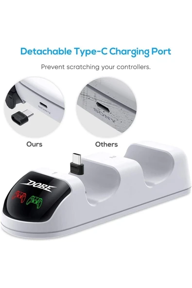 Ps5 Dualsense Şarj Dock Göstergeli Pinli - 5