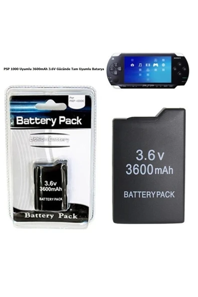 Psp Slim 2000-3000 Yüksek Kapasite 2400mah Batarya - 2