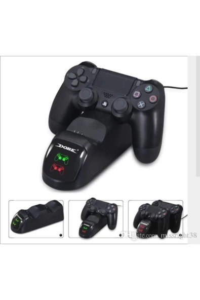 Ps4 Slim Pro Dual Charging Dock Göstergeli Şarj Istasyonu Playstation 4 Göstergeli Pinli Dock Uyumlu - 4