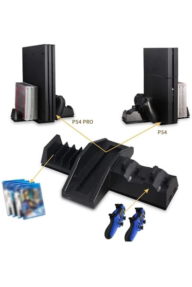 Tp4-837 Ps4 Fat/ps4 Pro Multifonksiyonel Stand - 5