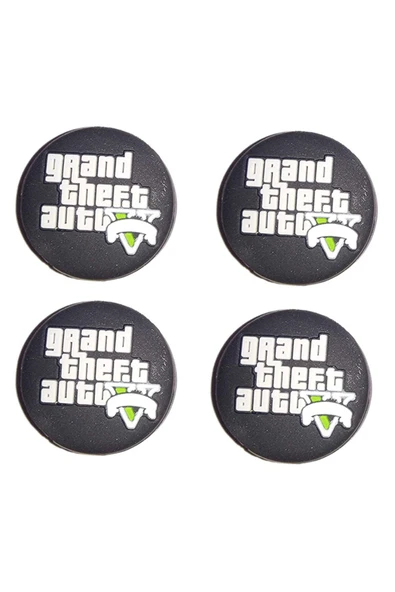 Gta 5 Desenli Sony Ps5/ps4/ps3 Uyumlu Analog Koruyucu Silikon Pad - 2