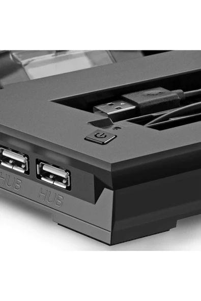Ps4 Slim Multi Fonksiyonel Fanlı Ve Gamepad Şarjlı Stand - 4